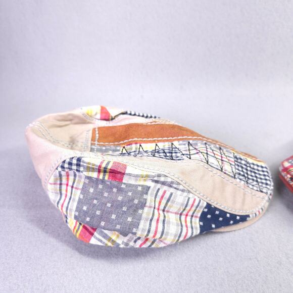 2 Jamont Flat Newsboy Caps Patchwork Multi Color Adjustable Cotton Cabbie - Picture 7 of 12